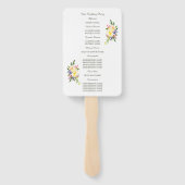 ウィローとフローラ結婚式 プログラム ハンドファン (裏面)