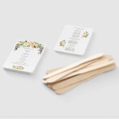 ウィローとフローラ結婚式 プログラム ハンドファン (組立なし)