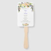 ウィローとフローラ結婚式 プログラム ハンドファン (正面)