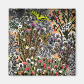 ウィローの蝶ヴィンテージイラストレーション磁石 マグネット (正面)