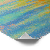 ウィローインウォーター – パステル絵を描ズスタイル自然アート ポスター (角)