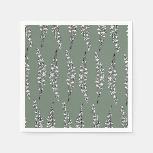 ウィローエレガンス スタンダードカクテルナプキン (正面)