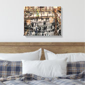 ウィローキャッツデザーズのアーケードでのクリスマス キャンバスプリント (インサイチュ (寝室))