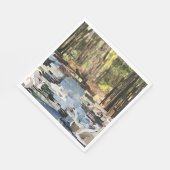 ウィローキャッツデザーズ「川の白鳥」カット紙 スタンダードランチョンナプキン (角)