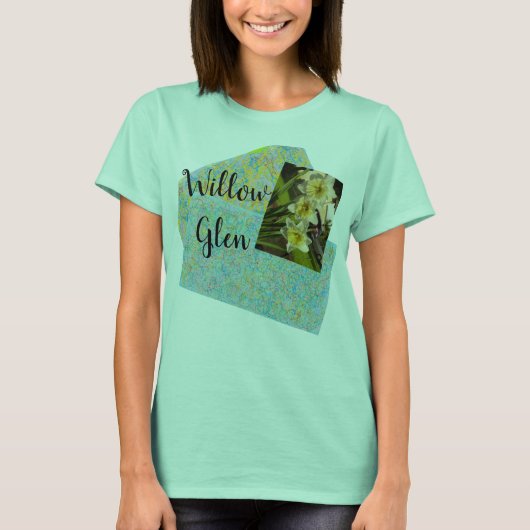 ウィローグレンサンノゼ抽象芸術アート Tシャツ (正面)