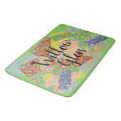 ウィローグレンパッチワーク抽象芸術アートサンノゼネイボ バスマット (アングル)
