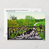 ウィローシティループのメタルアートゲート, TX ポストカード (正面/裏面)