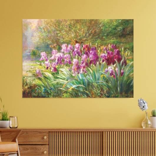 ウィローズとアイリスバイザクリーク キャンバスプリント (インサイチュ (リビング))