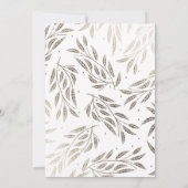 ウィローズ結婚式招待状フェイク金ゴールド 招待状 (裏面)