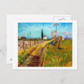 ウィローズ・ヴァン・ゴッホとのフィールドを通る道 ポストカード (正面/裏面)