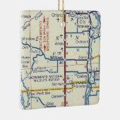 ウィローズCAヴィンテージマップ セラミックオーナメント (右)