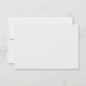 ウィローセージ ウェディングレスポンスカード 出欠カード (裏面)