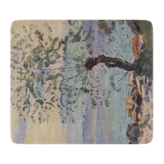 ウィローツリーバイザレイク(スイスの風景) カッティングボード (正面)