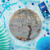 ウィローツリーバイザレイク（スイスの風景） ペーパープレート (パーティー)