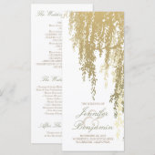 ウィローツリー結婚式 プログラム (正面/裏面)