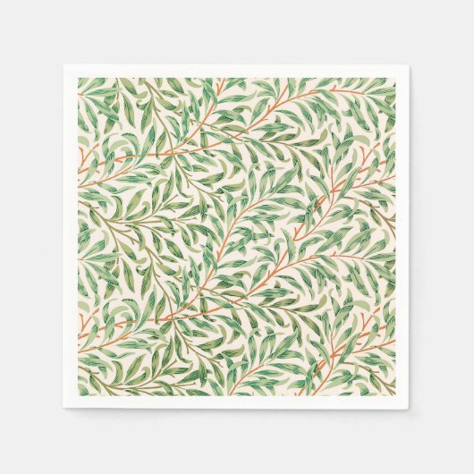 ウィローバウbyウィリアム・モリス スタンダードカクテルナプキン (正面)