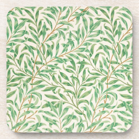 ウィローバウWilliam Morrisパターン コースター (正面)