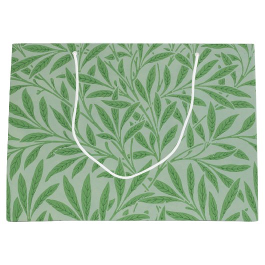 ウィローパターンウィリアムモリス大抱き枕 ラージペーパーバッグ (正面)