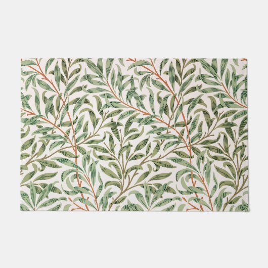 ウィローパターン、ウィリアムモリスDoormat ドアマット (正面)