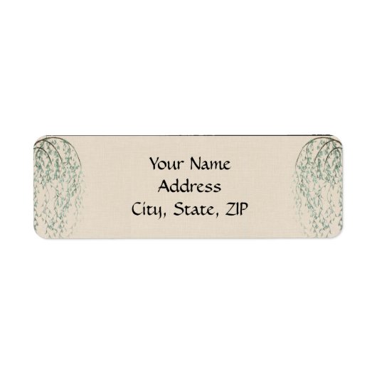 ウィローブランチオンリネン ラベル (正面)