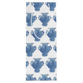 ウィローブルーとホワイトジンジャージャースジャー ワインギフトバッグ (裏面)