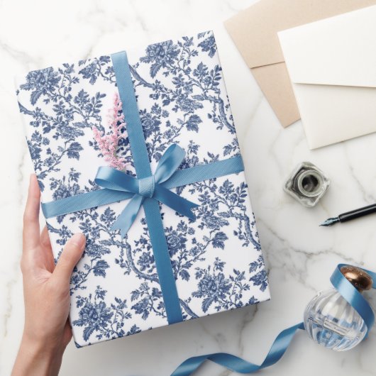 ウィロー開花トイル ラッピングペーパー (ギフト)