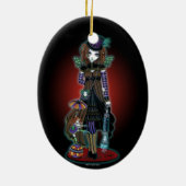 "ウィロー"ステームパンクビクトリアンサーカスフェイリーオーナメント セラミックオーナメント (裏面)