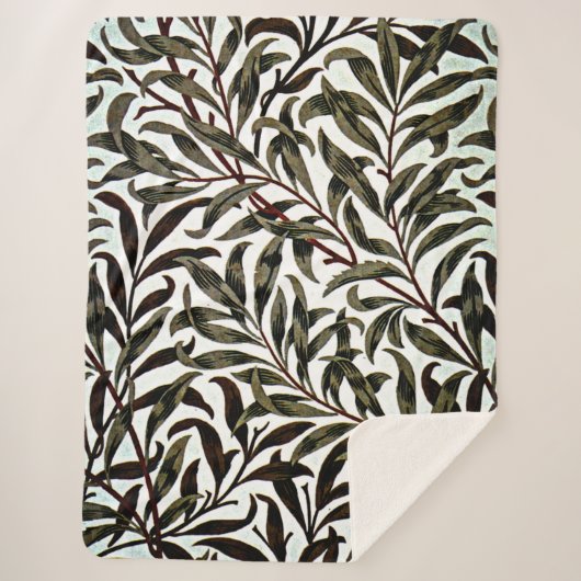 ウィロー・バウ・ウィリアム・モリス・パターン シェルパブランケット (正面)