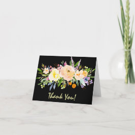 ウィロー&フローラル サンクス サンキューカード