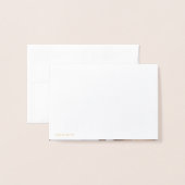 ウィロ結婚ーズリースサンキュー実在ゴールドフォイル 箔カード (裏面封筒付き)