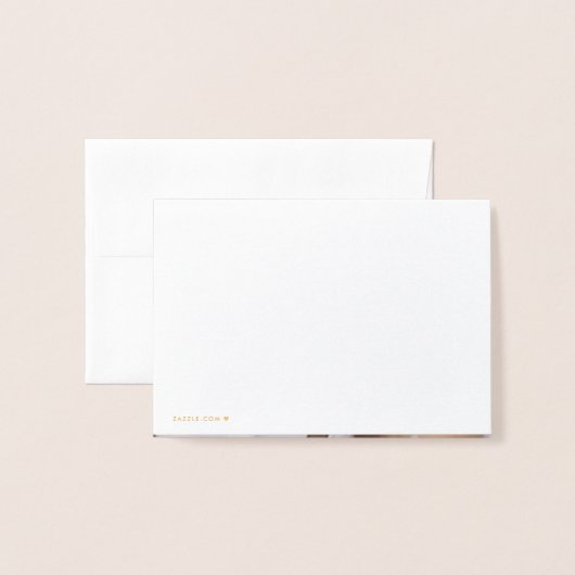 ウィロ結婚ーズリースサンキュー実在ゴールドフォイル 箔カード (裏面封筒付き)