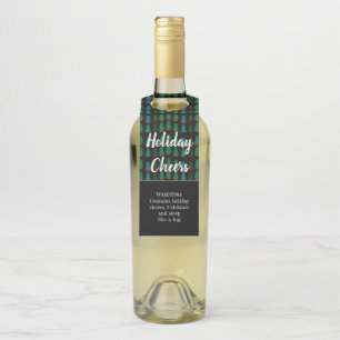 ウィンおもしろいターホリデ素朴ー応援ツリーパターン ボトルネックタグ