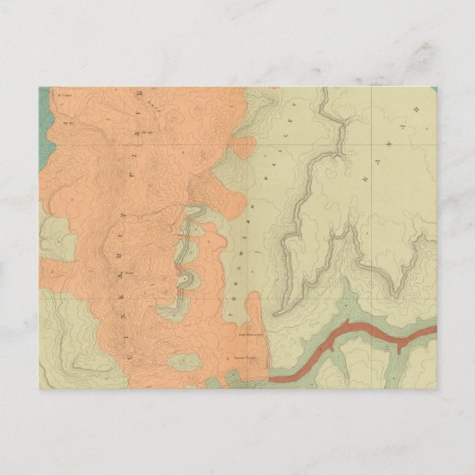 ウィンカレット高原の地図サウスハーフ ポストカード (正面)