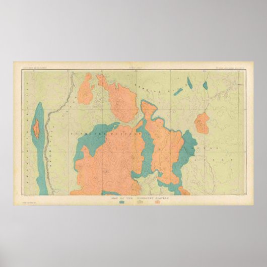 ウィンカレット高原の地図 ポスター (正面)