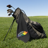 ウィンガイディウムレズビオサおもしろい- LGBTQ+魔法パン ゴルフタオル (グリーン)