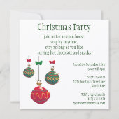 ウィンキングすてきサンタクロース、ヴィンテージクリスマス 招待状 (裏面)