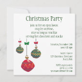 ウィンキングすてきサンタクロース、ヴィンテージクリスマス 招待状 (裏面)