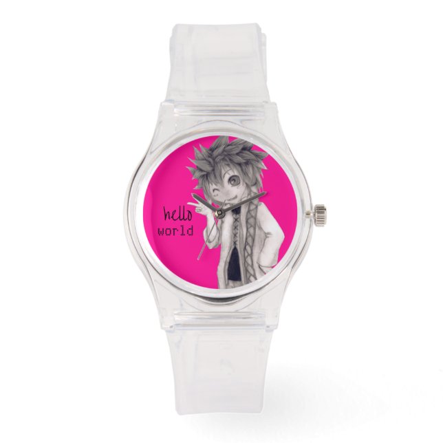 ウィンキングアニメガイオリジナルスケッチ 腕時計 (正面)