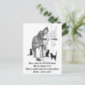 ウィンキングウィッチ子供部屋ライム ポストカード (スタンド正面)