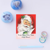 ウィンキングサンタクリスマスリスト チラシ (シングル)