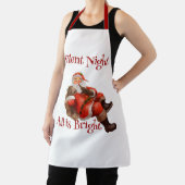ウィンキングサンタクロースヴィンテージレトロクリスマス エプロン (インサイチュ)