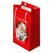 ウィンキングサンタヴィンテージクリスマス スモールペーパーバッグ (正面アングル)