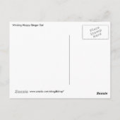 ウィンキングハッピージンジャーキャット ポストカード (裏面)