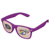 ウィンキングプライドおもしろいアイズオングラス レトロサングラス (アングル)