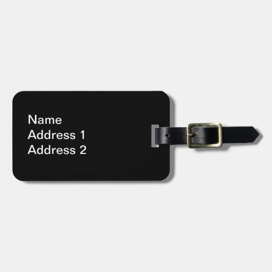 ウィンキングホワイトキャットオンピアノ鍵音符 ラゲッジタグ (正面横)