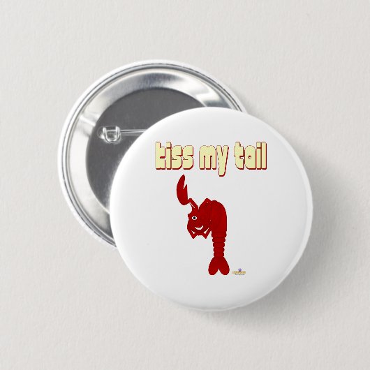 ウィンキングレッドロブスターキスマイテール 缶バッジ (正面&裏面)