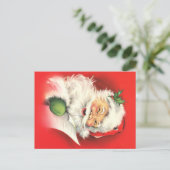 ウィンキングヴィンテージサンタクリスマスポストカード シーズンポストカード (スタンド正面)