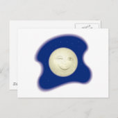 ウィンキング満月ヴィネット ポストカード (正面/裏面)