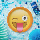 ウィンキング絵文字紙プレート ペーパープレート (パーティー)