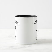 ウィンキング絵文字顔ウィングルガンズドードルテンプレート マグカップ (中央)